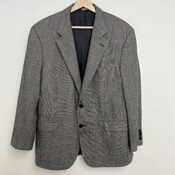 Brooks Brothers Other - Brooks Brothers Italy Loro Piana Plaid Blazer  Suit Jacket Sport Coat Sz 43R